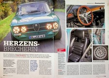 Oldtimer Praxis 01/2017 Alfa Romeo Giulia GT Bertone Restaurierung - ein interes
