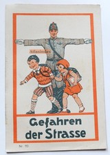 Alte Werbung  Delphi Kinder Schuhe Halle a/S. Magdeburg Gefahren der Straße