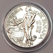 Panama 1 Balboa 1947 Silber