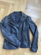 Massimo Dutti Damen Leder Jacke Echt Lederjacke Gr. 34 36