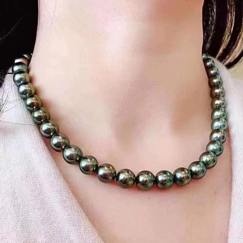 Schwarz grüne halskette - schwarz-grüne,