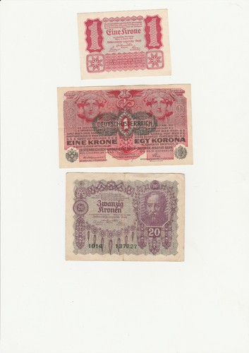 Banknoten kronen 3 - (p09),