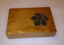 antike edle Holz Dose mit