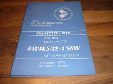 VEB IFA Nordhausen Dieselmotor 4 VD14,5/12-1SRW Ersatzteilkatalog ETK 1975 DDR