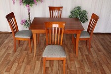 Nr.1944b Tisch mit 4 Stühlen Kirsche Vollholz