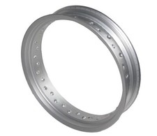 Aluminium Felgenring Silber Felge 17 Zoll x 3.50 36 Speichen für Motorrad Mofa