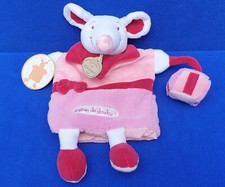 DOUDOU ET COMPAGNIE SCHMUSETUCH HANDPUPPE MAUS KUSCHELTUCH MOUSE COMFORTER