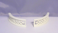 PLAYMOBIL 2 x Geländer Bogen 10,5 cm Brüstung Balkon weiß 3019 4250 Schloss 