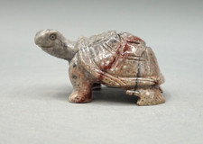 SPECKSTEIN Schildkröte ca. 63,5 x 35 mm Edelstein - Tier e8