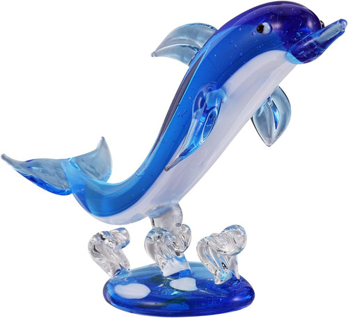 Glas delphin figur - figur, 4"