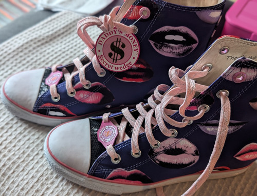 Daddys money high top - money, sneaker