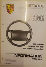 Handbuch Service Information Porsche 944, 944 S, 944 turbo Airbag