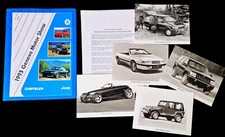 CHRYSLER JEEP Pressemappe mit Prowler LeBaron Wrangler Cherokee 1993 G