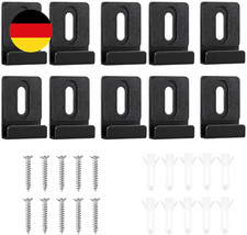 10 Stück Spiegelklammern aus Metall, Spiegelklammern für rahmenlose Spiegel mit 