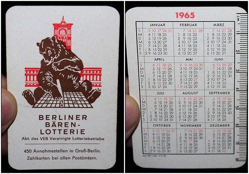 Berliner bären lotterie - berliner, ,veb