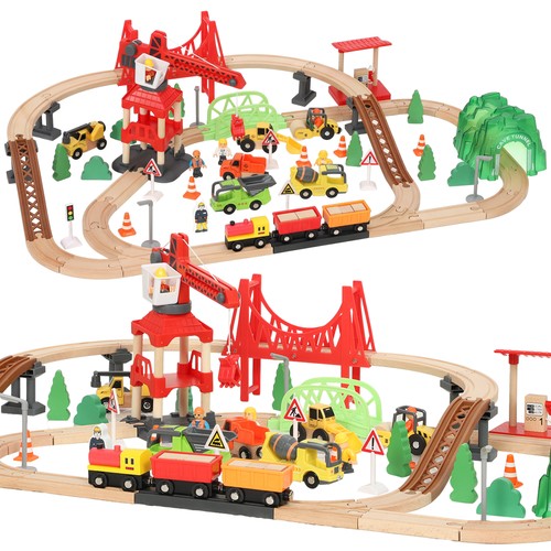 Holzeisenbahn set stück - holzeisenbahn,