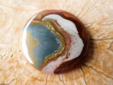 Polychrom - Jaspis großer runder Cabochon Madagaskar
