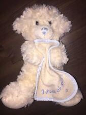 Morgenroth Teddybär Stofftier Plüschtier Kuscheltier Creme Weiß Dream Hellblau
