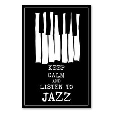 Postereck 1021 Poster Leinwand Jazz Plakat, Schild Musik Instrument Tasten