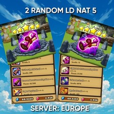 Summoners War Account EU Starter! Random 2 LD5 + 200 11-year scrolls! Nat5 LD4