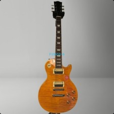 Yellow Electric Guitar Flamed