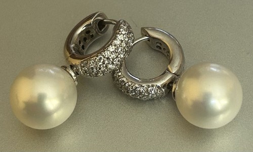 Silber ohrringe mit perlen - silber,