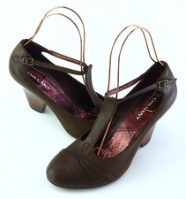 Pumps aus Leder Gr. 38 Braun