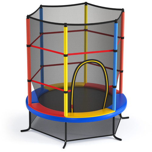 Trampolin mit sicherheitsnetz - trampolin,