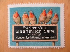 (2046) Reklamemarke Steckenpferd Lilienmilch-Seife