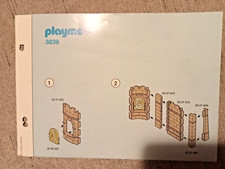 Playmobil 3839 Beschreibung Bauplan-Bauanleitung! gebraucht - gelocht!