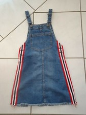 Damen Mädchen Jeansrock Latzrock Rock Kleid Jeans Gr. 32