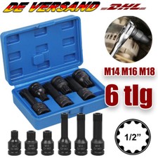 1/2" Schlagschrauber Vielzahn M14 M16 M18 Steckschlüssel  Kraft-Steck-Nuss Satz