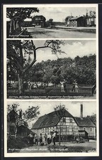 Mauna, Bahnhof, Gasthaus Maunaer Mühle, Inh. Adolf Kästner, Ansichtskarte 