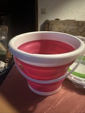 1 x Falteimer 3 L faltbarer Eimer Putzeimer Wassereimer Camping Unbenutzt Klein