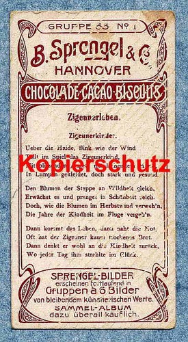 Sammelbild sprengel - sprengel,
