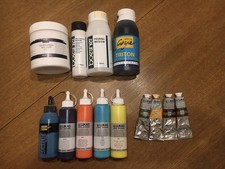 Acrylfarben und Malmittel Lukas, Solo Goya und Boesner