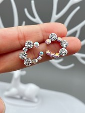 Strass Creolen Ohrringe mit