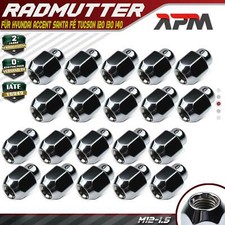 20x Radmutter für Hyundai Accent Elantra Santa Fé Tucson i20 i30 i40 iX35 Carens