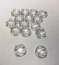 Lego Basic City 2654 Gleitfliese 2x2 rund transparent weiß klar NEU 15x 6163901