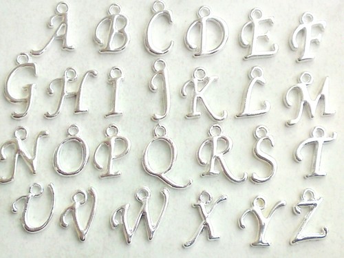 Metall anhänger buchstaben - metall, *buchstaben