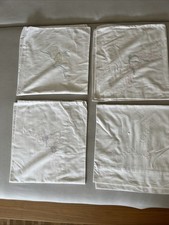 Kopfkissen alt, Weiß, Bestickt