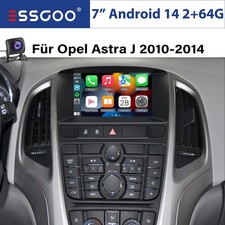 2+64G Für Opel Astra J 2009-2014 Android 15 Autoradio Apple Carplay Navi RDS KAM