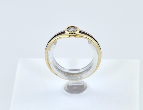 Diamant solitär ring 585 - diamant,
