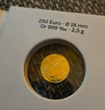 250 € Euro Goldmünze Olympia Flagge, Frankreich 2023, Olympische Spiele Gold