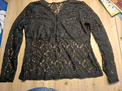 Langarmshirt aus edler spitze - aus,