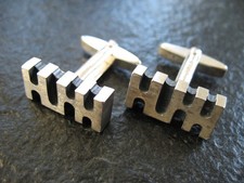 Manschettenknöpfe Silber 925 Franz Scheurle Vintage Design massiv 20,7 Gramm