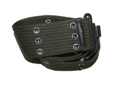 Belgische Armee Lochkoppel oliv bis 125cm Länge - 5,5cm Feldkoppel webbing M71 