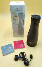 Smart Water Bottle Liz 350 BPA freier Deckel UV Sterilisation Schwarz NOERDEN 