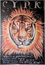 Poster plakat zirkus tiger - poster,