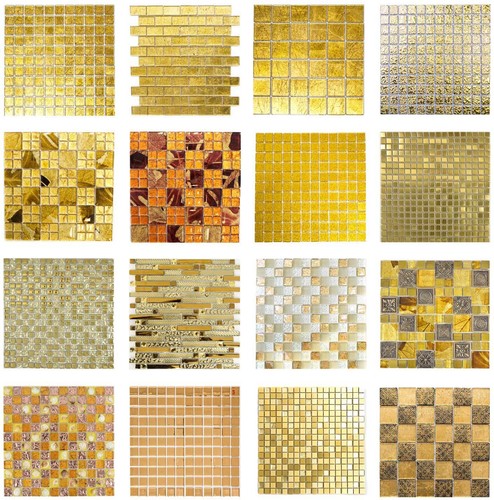Goldmosaik glasmosaik fliesen - glasmosaik,